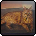 Painting of an Orange Cat Painting of an Orange Cat