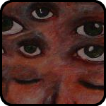 Picture Of Lots Of Eyes Noses And Mouths.  Lots Of Them.