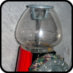 Gumball Machine Shaped Kitty Cat Feeder
