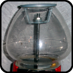 Gumball Machine Shaped Kitty Cat Feeder