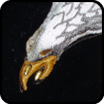 Glittery Eagle Named Lord Bratnose Glittery Eagle Named Lord Bratnose