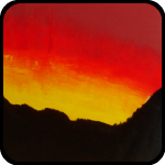 Sunset Window. Yep, it's a really, really, really big window. With a sunset pain