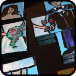 Tiny Wedding Puzzle Painting Tiny Wedding Puzzle Painting