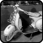 This was parked outside my studio and Kevin took a picture of it