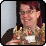 Juli and the Last Supper Statue